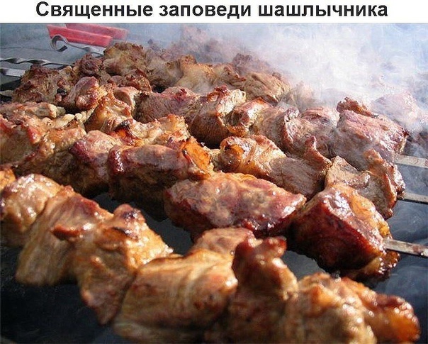 10 СВЯЩЕННЫХ ЗАПОВЕДЕЙ ШАШЛЫЧНИКА Просто поражаешься, как можно покупать уже замаринованное мясо непонятного качества в пластиковых ведрах, чтобы потом жарить его на углях и давать детям! Что