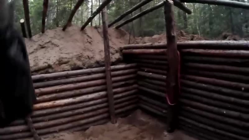 Строительство землянки.Все серии.